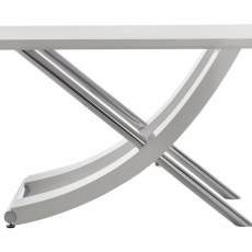 Jedálenský stôl Carle, 160 cm, biela - 5