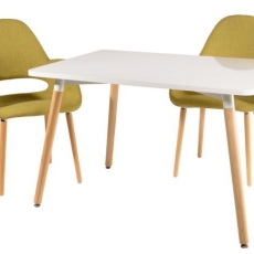 Jedálenský stôl Clara, 120 cm, biela - 2