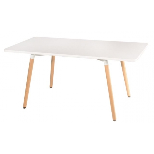 Jedálenský stôl Clara, 160 cm, biela - 1