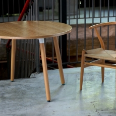 Jedálenský stôl Clara okrúhly, 100 cm, buk - 3