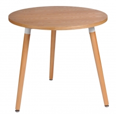 Jedálenský stôl Clara okrúhly, 80 cm, buk - 1