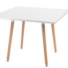 Jedálenský stôl Clara štvorcový, 100 cm, biela - 1