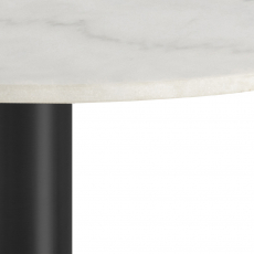 Jedálenský stôl Corby, 105 cm, biela / čierna - 5