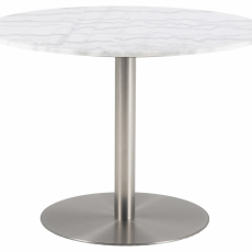 Jedálenský stôl Corby, 105 cm, biela  - 1