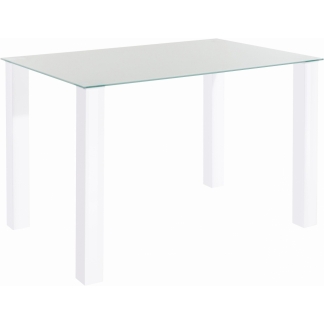 Jedálenský stôl Dant, 120 cm, biela