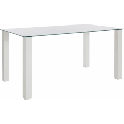 Jedálenský stôl Dant, 160 cm, biela