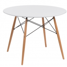 Jedálenský stôl Desire, 100 cm, biela - 1