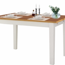 Jedálenský stôl Disa, 120 cm, biela/borovica - 1