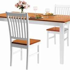 Jedálenský stôl Disa, 120 cm, biela/borovica - 3