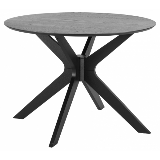 Jedálenský stôl Duncan, 105 cm, čierna - 1