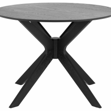 Jedálenský stôl Duncan, 105 cm, čierna - 2
