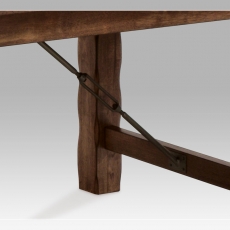 Jedálenský stôl Eduard rozkladací, 250 cm, masív orech - 7