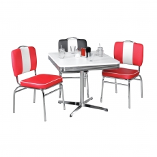 Jedálenský stôl Elvis, 80 cm, biela - 2