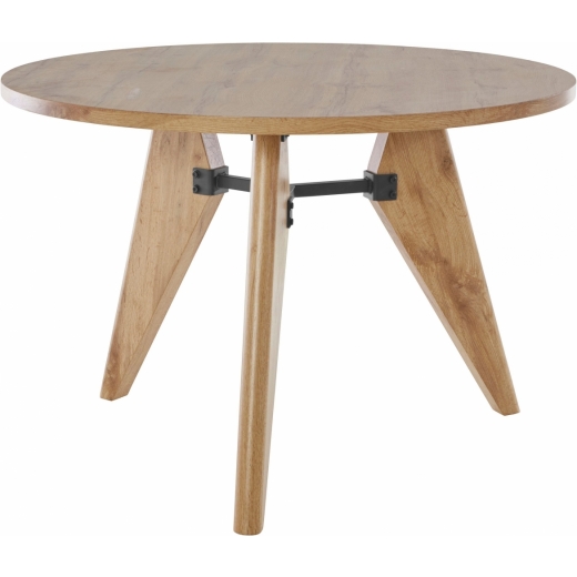 Jedálenský stôl Even, 110 cm, prírodné drevo - 1