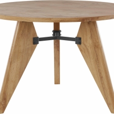 Jedálenský stôl Even, 110 cm, prírodné drevo - 2