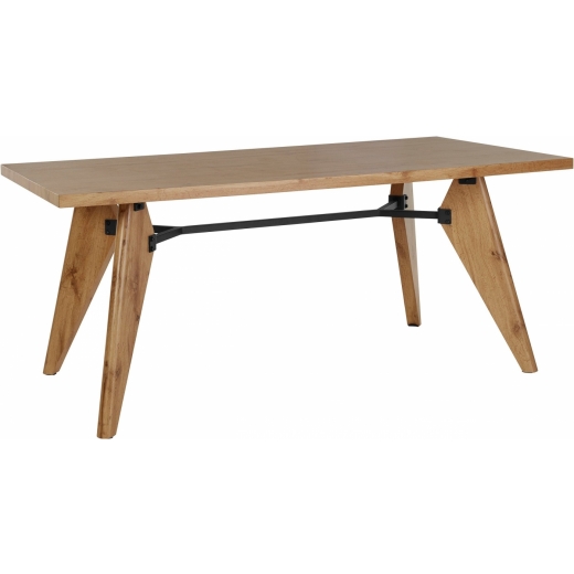 Jedálenský stôl Even, 160 cm, prírodné drevo - 1