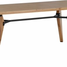 Jedálenský stôl Even, 160 cm, prírodné drevo - 1