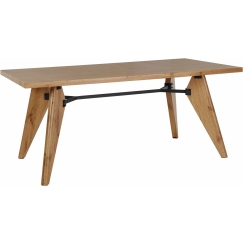 Jedálenský stôl Even, 160 cm, prírodné drevo