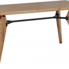 Jedálenský stôl Even, 180 cm, prírodné drevo - 1