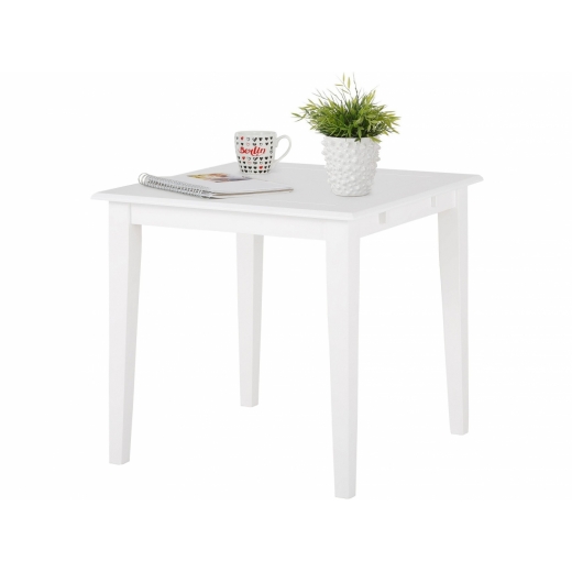 Jedálenský stôl Flick, 80 cm, biela - 1