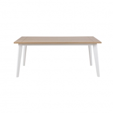 Jedálenský stôl Foyle, 180 cm, dub/biela - 2