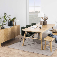 Jedálenský stôl Galway, 200 cm, dub - 12