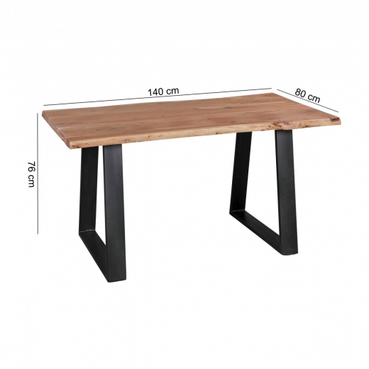 Jedálenský stôl Gaya, 140 cm, masív agát - 1