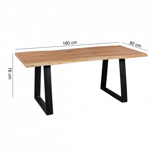 Jedálenský stôl Gaya, 180 cm, masív agát - 1