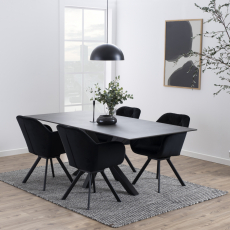 Jedálenský stôl Heaven, 200 cm, čierna - 2