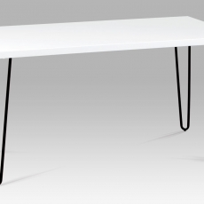 Jedálenský stôl Hedvika, 150 cm, biela/čierna - 1