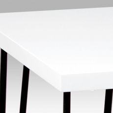 Jedálenský stôl Hedvika, 150 cm, biela/čierna - 2