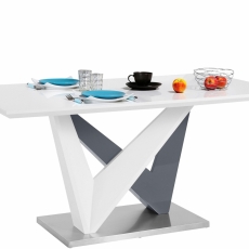 Jedálenský stôl Heidy, 160 cm, biela - 4