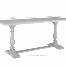 Jedálenský stôl Hero, 240 cm, biela - 3
