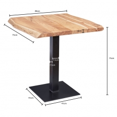Jedálenský stôl Hert, 80 cm, agát - 4