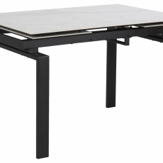 Jedálenský stôl Hudde, 120-200 cm, biela - 1