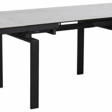 Jedálenský stôl Hudde, 120-200 cm, biela - 3