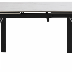 Jedálenský stôl Hudde, 120-200 cm, biela - 8