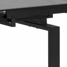 Jedálenský stôl Hudde, 120-200 cm, čierna - 10