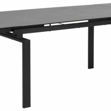 Jedálenský stôl Hudde, 160-240 cm, čierna - 1
