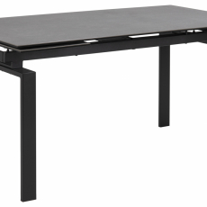 Jedálenský stôl Hudde, 160-240 cm, čierna - 2