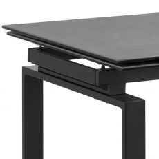 Jedálenský stôl Hudde, 160-240 cm, čierna - 4