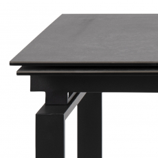 Jedálenský stôl Hudde, 160-240 cm, čierna - 5