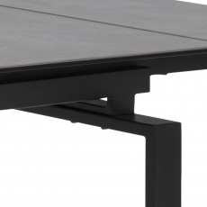 Jedálenský stôl Hudde, 160-240 cm, čierna - 6