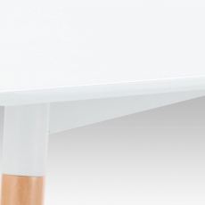 Jedálenský stôl Ilja, 120 cm, biela/buk - 3
