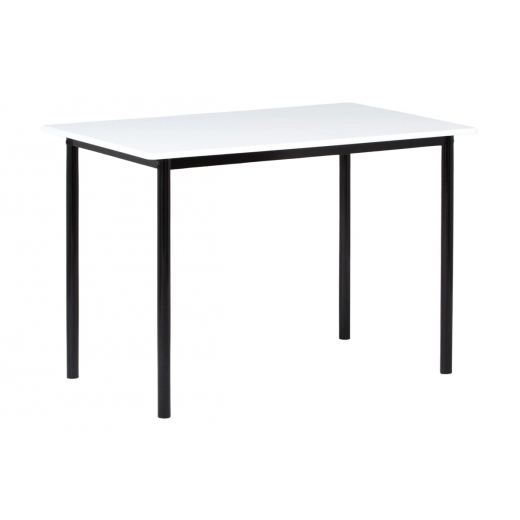 Jedálenský stôl Justina, 110 cm, biela/čierna - 1