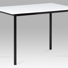 Jedálenský stôl Justina, 110 cm, biela/čierna - 2