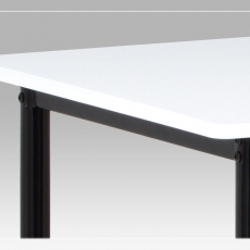 Jedálenský stôl Justina, 110 cm, biela/čierna - 3