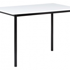 Jedálenský stôl Justina, 110 cm, biela/čierna - 1