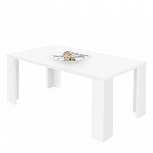 Jedálenský stôl Kern, 160 cm, biela - 1
