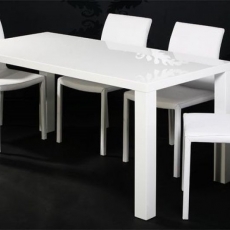 Jedálenský stôl Laura, 140 cm, biela - 3